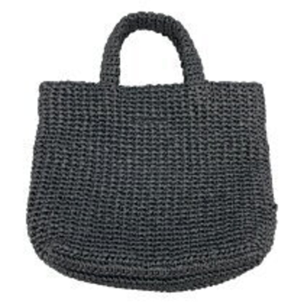 Prada Tote Black Bag Crochet Viscose